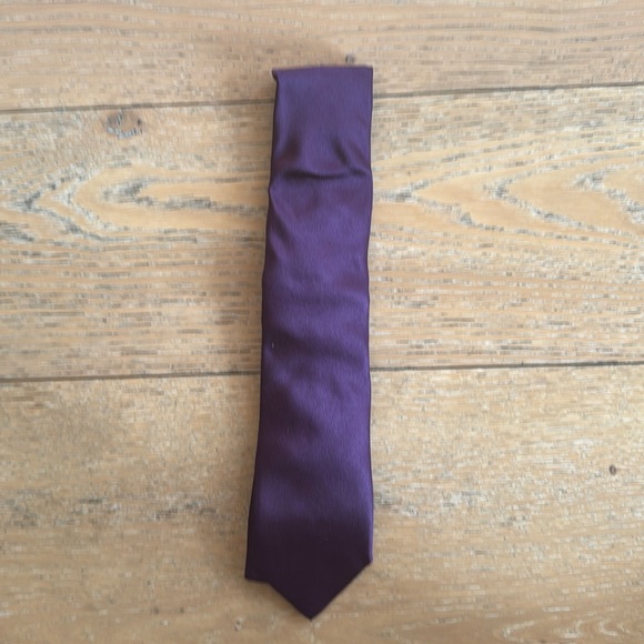 Zara Silk Purple Tie - Picture 1 of 2